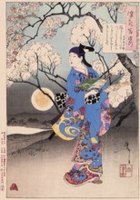 Tsukioka Yoshitoshi (1839 - 9 June 1892) one of the last great masters of the classical Japanese