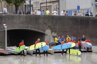 Surfing facility in the city centre of Rotterdam, Rif010, supposedly the world's first wave