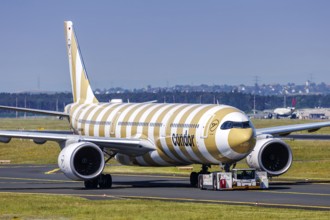 A Condor Airbus A330-900 aircraft with the registration D-ANRH at the airport in Frankfurt,