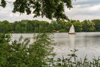 The Sechs-Seen-Platte, a local recreation area in the south of Duisburg, near the Wedau district, 6