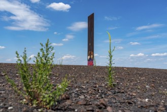 Schurenbach Halde, Bramme landmark for the Ruhr area by artist Richard Serra, Essen, North