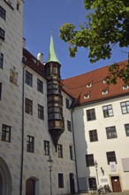 Europe, Germany, Bavaria, state capital Munich, Old Town, Alter Hof, built in 1253 by Ludwig the