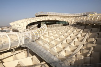 Metropol Parasol wooden structure in Plaza La Encarnación, Seville, Spain, architect Jürgen