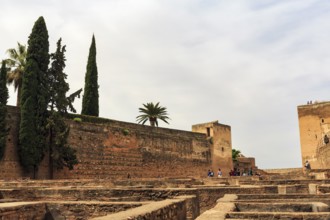 Armoury, Plaza de Armas, entrance to the Alcazaba, Alhambra, Granada, Andalusia, Spain, Europe