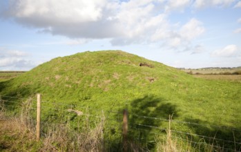 Prehistoric burial mounds, Seven Barrows, West Overton, Wiltshire, England, UK