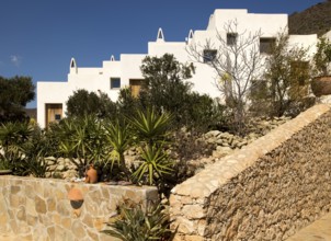 Modern architecture tourist accommodation, Los Presillas Bajas, Cabo de Gata natural park, Almeria,