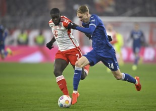 Dayot Upamecano FC Bayern Munich FCB (02) v Maximilian Beier TSG 1899 Hoffenheim (14) Allianz