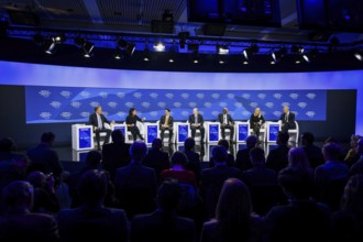 Annalena Bärbock (Alliance 90/The Greens), Federal Foreign Minister, photographed during a panel