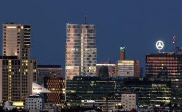 Berlin City West with the Walldorf Astoria Hotel, the Upper West building and the Europa Centre, 23