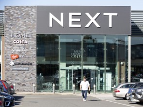 Next shop store, Martlesham Heath Retail Park, near Ipswich, Suffolk, England, UK