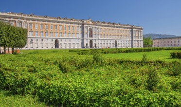 Southern front of the Royal Palace Palazzo Reale, Italian Versailles, Caserta, Campania, Italy,