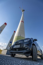 Bürgerwindpark Westernfeld-Buchgarten, near Lichtenau, 11 wind turbines, free charging station for