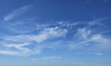 Peaceful and serene sky with clouds background