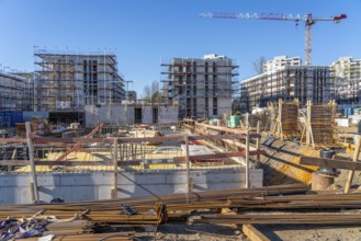 Major construction site Parc Durant, on Henri-Dunant-Strasse in Essen-Rüttenscheid, where 298