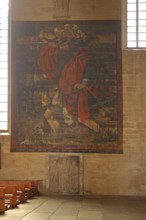 Mural in UNESCO Cathedral, Interior view, Painting, Arts and crafts, St Mary's Church, Erfurt