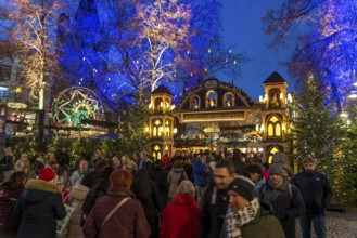 Christmas market at the Alter Markt in the historic city centre of Cologne, North Rhine-Westphalia,