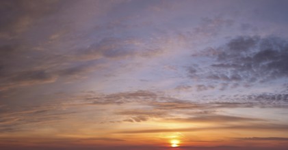 Beautiful dramatic scenic sunset sky background