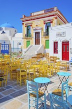 Chora central square, Chora, Serifos Island, Cyclades Islands, Greece, Europe