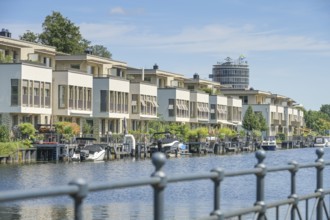 New buildings, Tegel harbour, Humboldt island, Tegel, Reinickendorf, Berlin, Germany, Europe