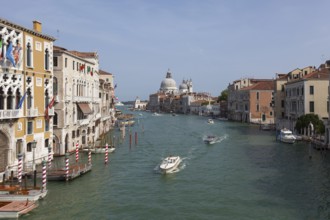 Grand Canal and Basilica di Santa Maria della Salute, Venice, Italy, Europe