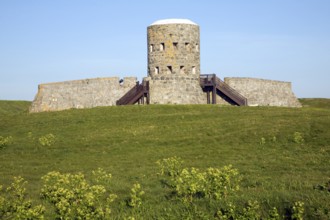 Eighteenth century loophole 'martello' Rousse tower, Sampson, Guernsey, Europe