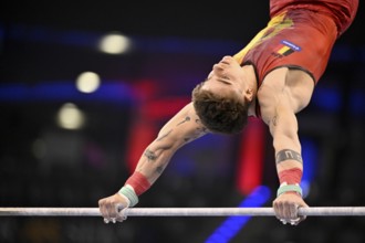 Victor Martinez BEL, high bar, gymnastics, artistic gymnastics, gymnast, men, EnBW DTB-Pokal,