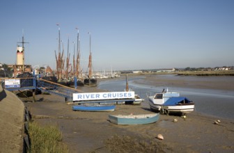 Historic old sailing boats, Hythe quay, Maldon, Essex, England, UK