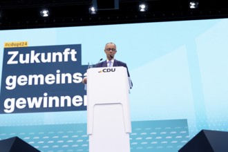 Berlin, Germany, 6 May 2024: Friedrich Merz, Chairman of the Christian Democratic Union of Germany