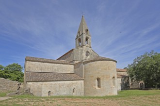 Romanesque abbey Le Thoronet, monastery church, monastery complex, Cistercian abbey, Var, Provence,