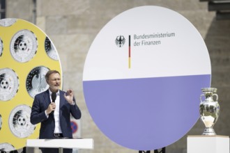 Christian Lindner (FDP), Federal Minister of Finance, photographed during the presentation of the