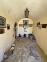 Small entrance hall Corridor of historic monastery defence tower Defence tower Xopatera Tower Tower