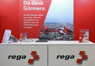 Air-Rescue rega exhibition stand, Switzerland, Europe