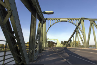 Glienicke Bridge in Potsdam. The Glienicke Bridge today forms the city boundary between Berlin and