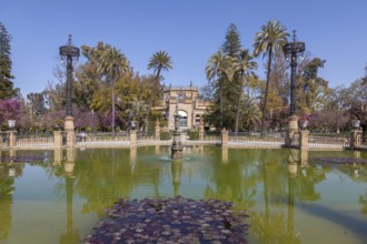 The Royal Pavilion Pabellón Real, María Luisa Park, Plaza de América, Seville, Andalusia, Spain,