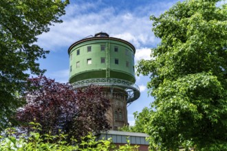 Water tower Essen-Steele, no longer in operation, listed building, used as an office building,