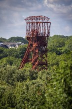 View from Mechtenberg to the headframe of Bonifacius colliery, in Essen-Kray, North