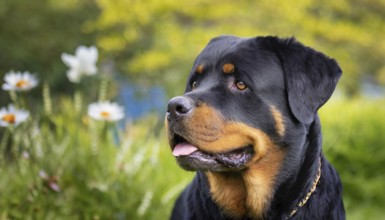 Pets, dog, Rottweiler, AI-generated, AI generated