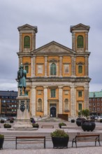 The Fredrikskirche (Fredrikskyrkan) on Stortorget, the main or market square, in the historic city