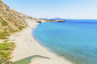 View of Agios Pavlos beach and coastline, Agios Pavlos, Southern Crete, Crete, Greek Islands,