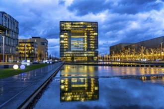 The Ruhr Tech Campus Essen, formerly the Thyssenkrupp Campus, headquarters of Thyssenkrupp,