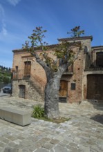 The square in Aliano, the very poor village in southern Italy that the writer Carlo Levi described