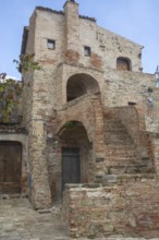 House at the square in Aliano, the very poor village in southern Italy that the writer Carlo Levi