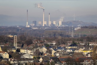 Bottrop, North Rhine-Westphalia, Germany, solar housing estate, apartment blocks with solar roofs,