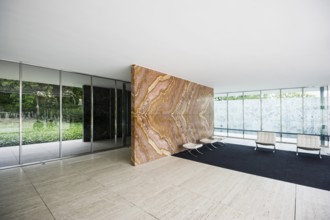 Barcelona Pavilion, reconstructed German pavilion for the 1929 World Exhibition, architect Ludwig