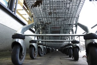 Shopping trolley, symbolic image for shopping, Germany, Europe