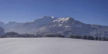 Fellhorn, 2038m, and Söllereck, 1706m, near Oberstdorf, Oberallgäu, Bavaria, Germany, Europe