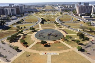 View from the TV Tower over the Monumental Axis or Central Avenue, UNESCO, World Heritage Site,