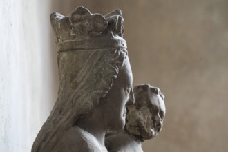 Madonna and Child, Romanesque chancel of St Michael's Church, Michaelsberg, Cleebronn,