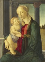 Madonna and Child (c. 1470), Madonna and Child, Painting by Sandro Botticelli (1 March 1445, 1510),