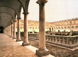 Kloster San Martino mit cemetery, Neapel, Italien / Convent of San Martino, with burying ground,